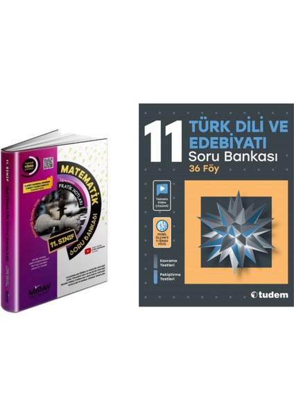 Miray Yayınları 11.sınıf Matematik    & Tudem  11.sınıf Türk Dili