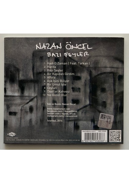 Nazan Öncel Bazı Şeyler CD (Orjnal Dönem Baskı Cd)