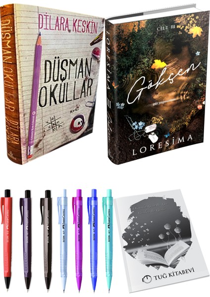 Gökçen 3 Ciltli Loresima ve Ephesus Düşman Okullar 1 Ciltli Dilara Keskin 2li Set