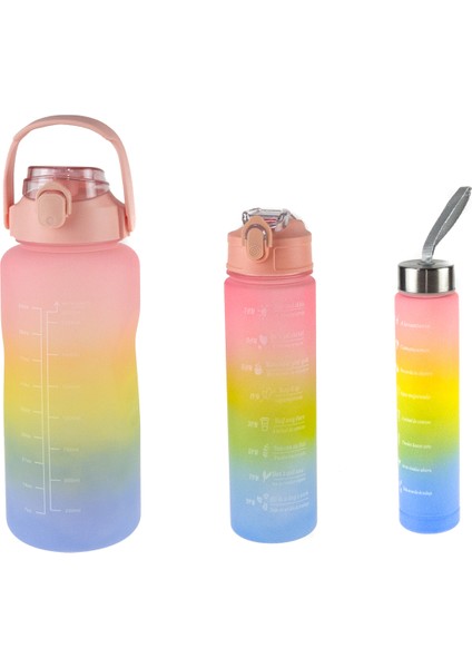 Matara Üçlü Set 2000 ml 900 ml 300 ml Pembe