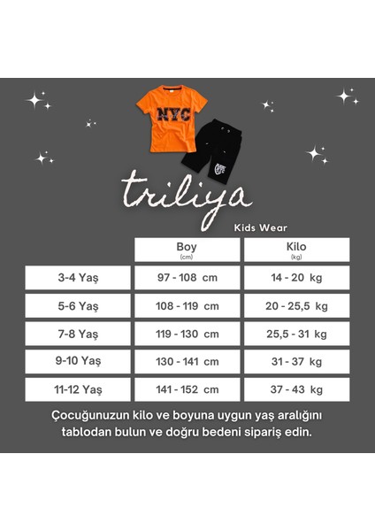 -Kaliteli Premium Lüks Çocuk Tişört Ve Kapri Takımı – 3-12 Yaş Arası