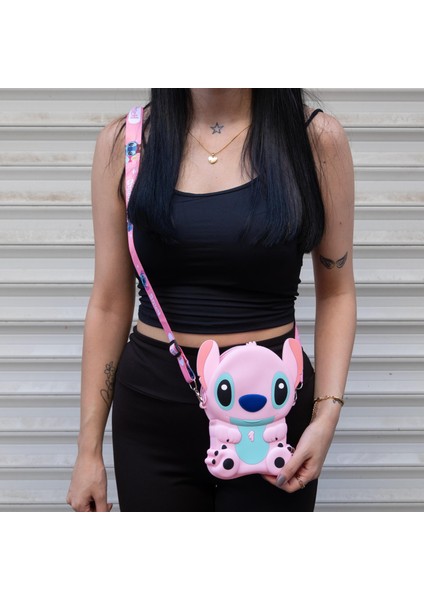 Büyük Boy Stitch Silikon Askılı Çanta