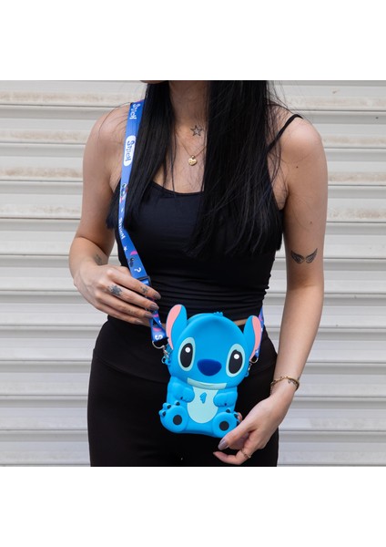 Büyük Boy Stitch Silikon Askılı Çanta