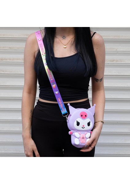 Kawai Kuromi Büyük Boy Omuz Çantası