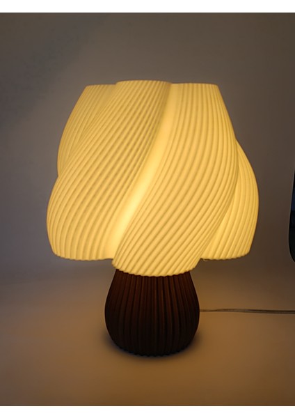 LuminAura Modern Tasarım Beyaz Abajur - Şık ve Dekoratif Masa Lambası fiyatları