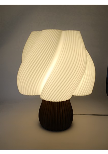 LuminAura Modern Tasarım Beyaz Abajur - Şık ve Dekoratif Masa Lambası modelleri