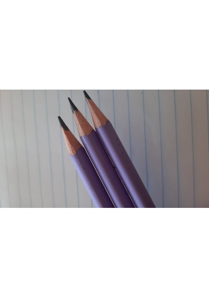 Pastel Mercanlı Üçgen Kurşun Kalem Yeni Sezon Serisi 12 Adet