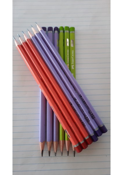 Pastel Mercanlı Üçgen Kurşun Kalem Yeni Sezon Serisi 12 Adet fırsatları