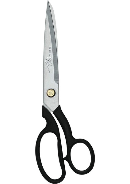 Superfection Klasik Terzi Makası, Kumaş Makası, Uzunluk: 21 Cm, Özel Paslanmaz Çelik/plastik, Siyah, 210 mm