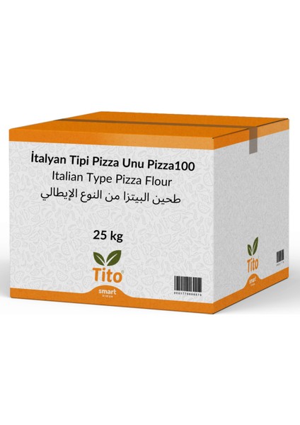 Pizza100 İtalyan Tipi 00 Pizza Unu 25 kg