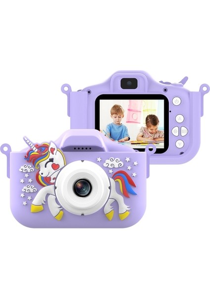 D12393PU 1080 P 48 Mp Sevimli Dijital Çocuk Kamerası (Yurt Dışından) fiyatları