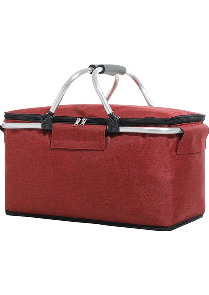 32 Litre Büyük Kapasiteli Katlanabilir Yalıtımlı Piknik Çantası - 40X23X20CM (Yurt Dışından)