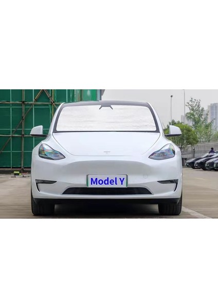 Mundo Venta Tesla Y Model Uyumlu Katlanabilir Araba 8 Parça Güneşlik Seti (Yurt Dışından)