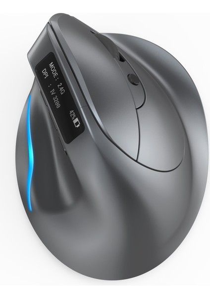 Mundo Venta Zelotes F-26C Dikey Ergonomik Bluetooth LED Ekran Mouse (Yurt Dışından)