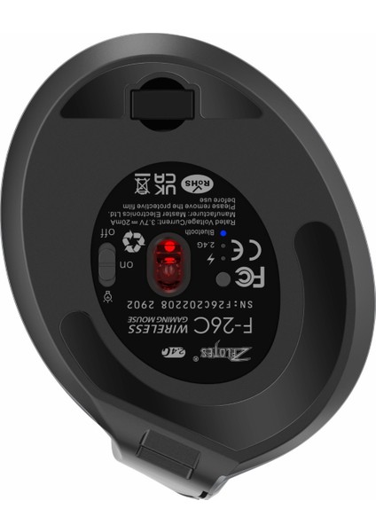 Mundo Venta Zelotes F-26C Dikey Ergonomik Bluetooth LED Ekran Mouse (Yurt Dışından)