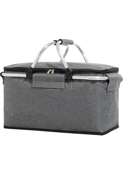32 Litre Büyük Kapasiteli Katlanabilir Yalıtımlı Piknik Çantası - 40X23X20CM (Yurt Dışından)
