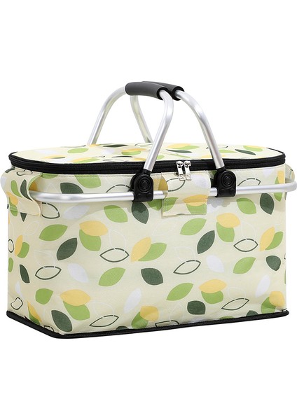 32 Litre Büyük Kapasiteli Katlanabilir Yalıtımlı Piknik Çantası - 40X23X20CM (Yurt Dışından)