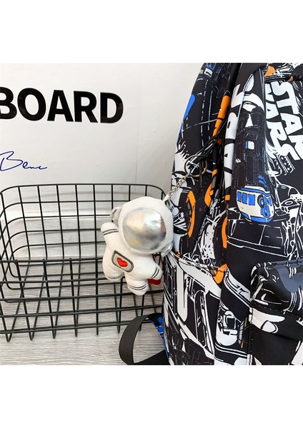 Suya Dayanıklı Star Wars Baskılı Graffiti Okul Sırt Çantası (Yurt Dışından) modelleri