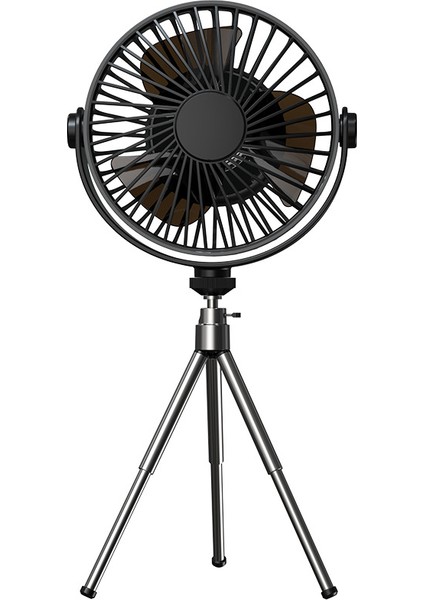 Tripodlu Şarjlı Fan Masaüstü Taşınabilir Hareketli Kumandalı Işıklı Vantilatör (Yurt Dışından)