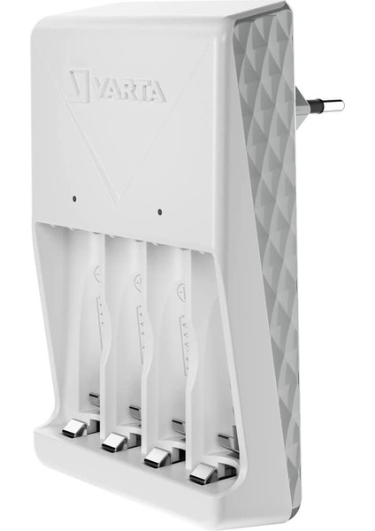 Yeni Plug Pil Şarj Cihazı +2600 Aa Kalem Pil +Saklama Kesesi