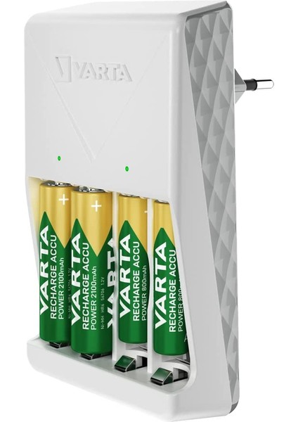 Yeni Plug Pil Şarj Cihazı +2600 Aa Kalem Pil +Saklama Kesesi