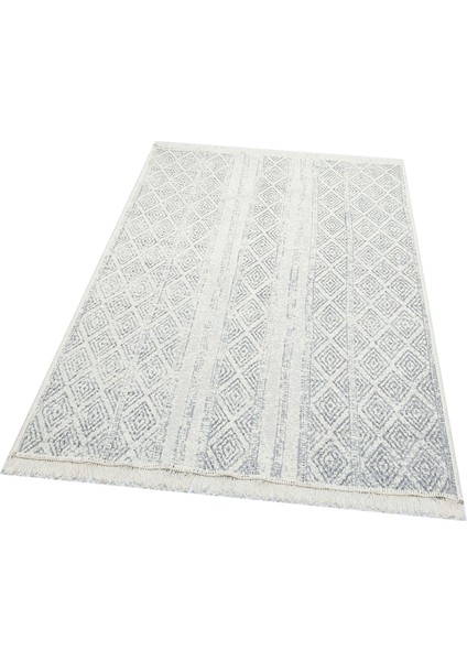 Maya %100 Naturel Pamuk Yıkanabilir Çift Taraflı Oturma Odası Mutfak Koridor Modern Kilim 01 Grey