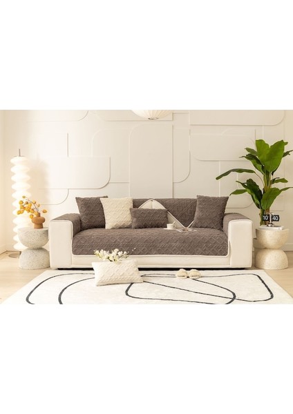 Peluş Kanepe Minimalist Oturma Odası Kaymaz Koltuk Örtüsü 70 x 180 (Yurt Dışından)