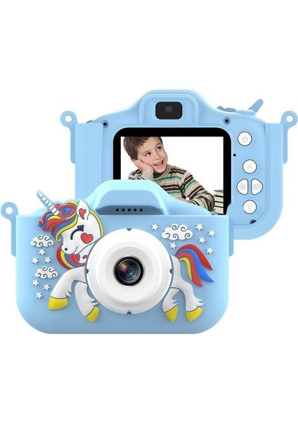 D12393PU 1080 P 48 Mp Sevimli Dijital Çocuk Kamerası (Yurt Dışından)
