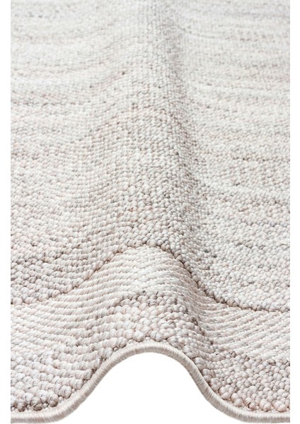 Comfy Modern Desenli Oturma Odası Koridor Antre Yatak Odası Örgü Dokuma Halı 05 Grey
