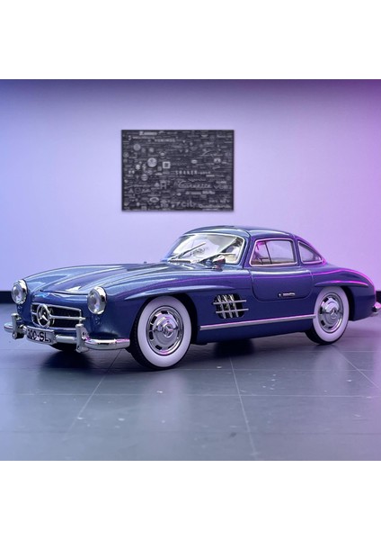 1/24 Mercedes 300SL Retro Klasik Model Oyuncak Araba (Yurt Dışından)