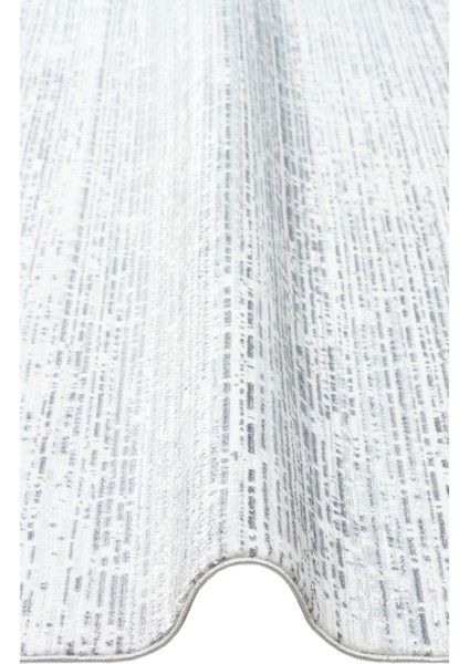 Smooth Yıkanabilir Kaymaz Parlak Oturma Odası Salon Koridor Ince Dokuma Modern Halı 101 L.grey Xw
