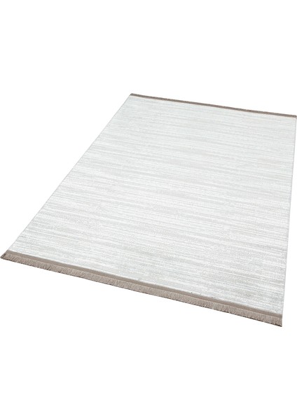 Smooth Yıkanabilir Kaymaz Parlak Oturma Odası Salon Koridor Ince Dokuma Modern Halı 09 Grey Xw