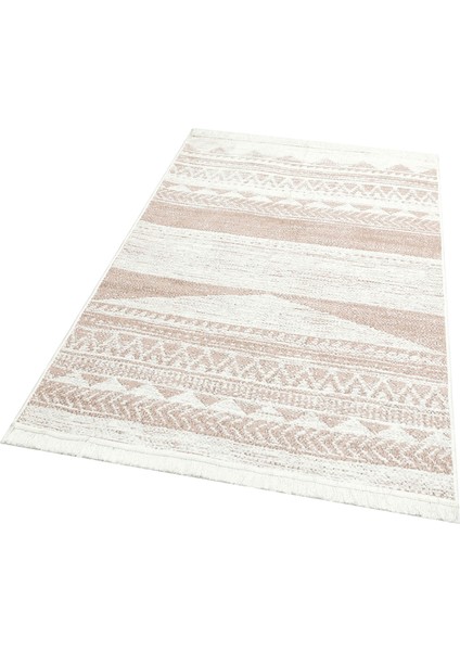 Maya %100 Naturel Pamuk Yıkanabilir Çift Taraflı Oturma Odası Mutfak Koridor Modern Kilim 06 Natural