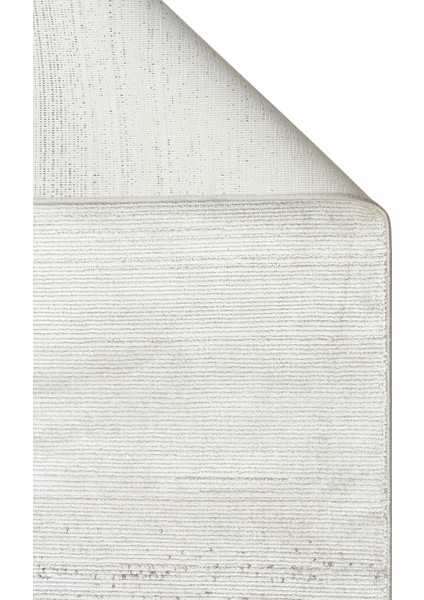 Sahra Serisi Viskon Karışımlı Parlak Şık Salon Halısı 01 Cream Grey