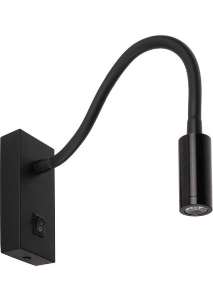 AH09-00301 3W Siyah 3000K LED Aplik