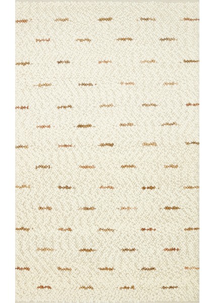 Woolstar %100 Naturel Kazak Desenli Salon Oturma Odası Koridor Antre El Dokuma Örgü Halı Jd 06 Nat