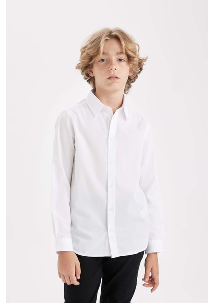 Erkek Çocuk Beyaz Gömlek - T8853a6/Wt34