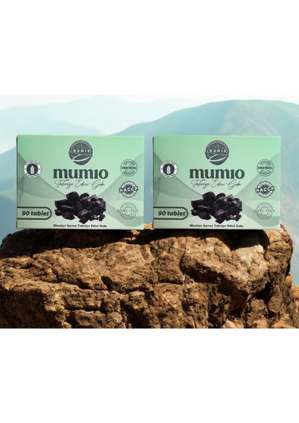 Mumiyo(Shilajit) Takviye Edici Gıda 2'li 60 Tablet