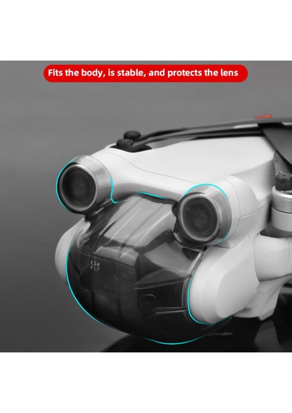 Mini 3 Pro Drone Için Lens Kapağı Koruyucu Kapak Lens Hood Anti-Gimbal Kamera Koruma Sahne Sabitleyici Aksesuar (Yurt Dışından)