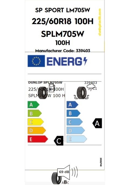 225/60 R18 100H Sp Sport Lm705 Yaz Lastiği (Üretim Yılı: 2024) fiyatları
