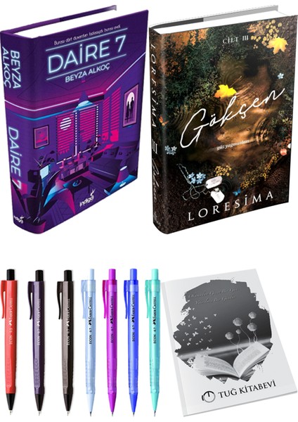 Gökçen 3 Ciltli Loresima ve Daire 7 Ciltli Beyza Alkoç 2li Set