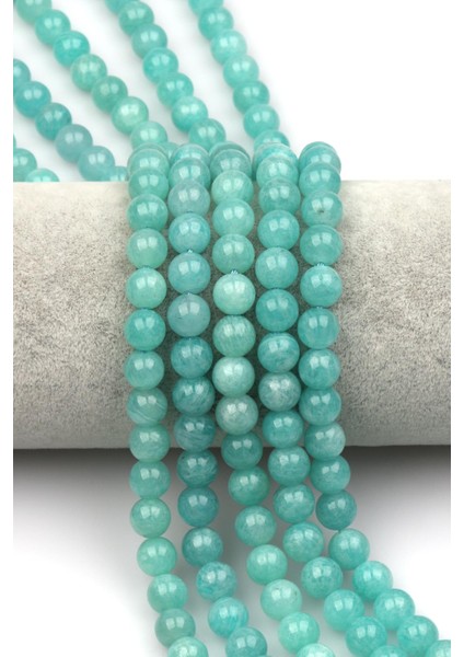 Amazonit (Aaa Kalite) Doğal Taş Dizi 8 mm Küre Kesim