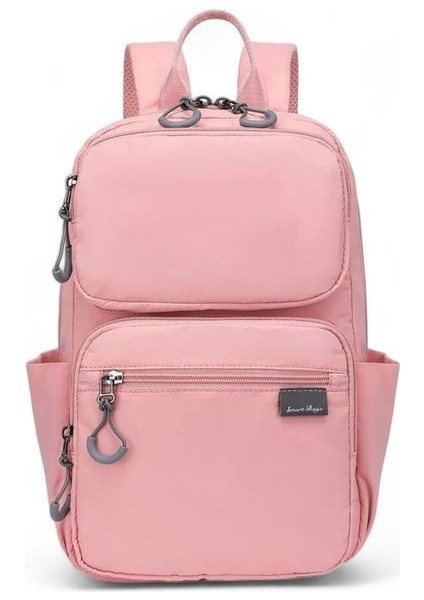 Extra Hafif Kumaş Uniseks Sırt Çantası BC 3142 - Pudra