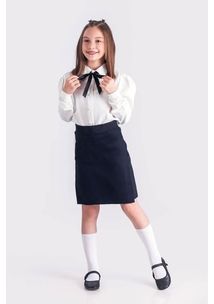 Beli Lastikli Okul Kız Çocuk şort etek - Lacivert fiyatları