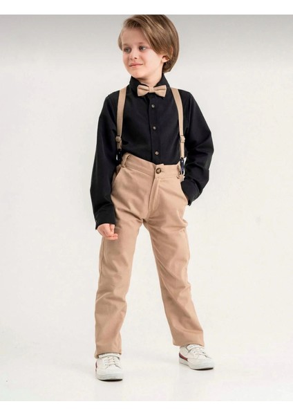 Papyonlu Erkek Çocuk 4 lü takım - Siyahtaba