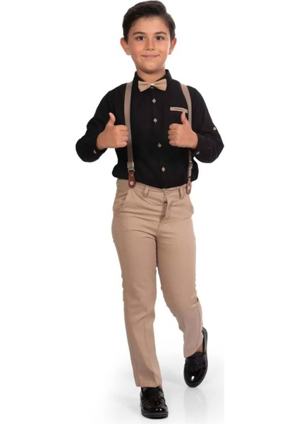 Papyonlu Erkek Çocuk 4 lü takım - Siyahtaba fırsatları