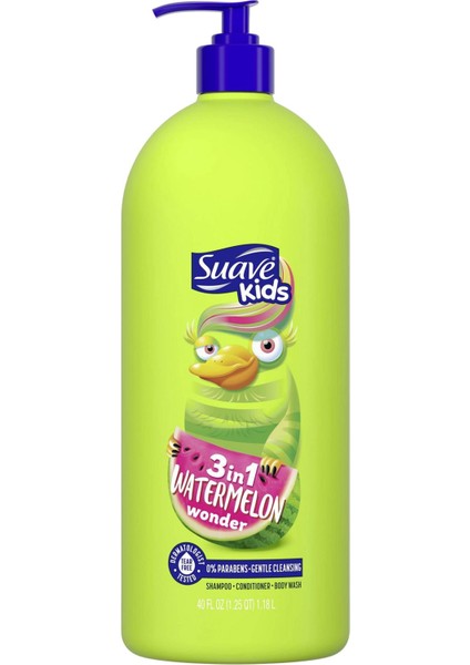 Kids Karpuz 3ü 1 Arada Çocuk Şampuanı 1180ml