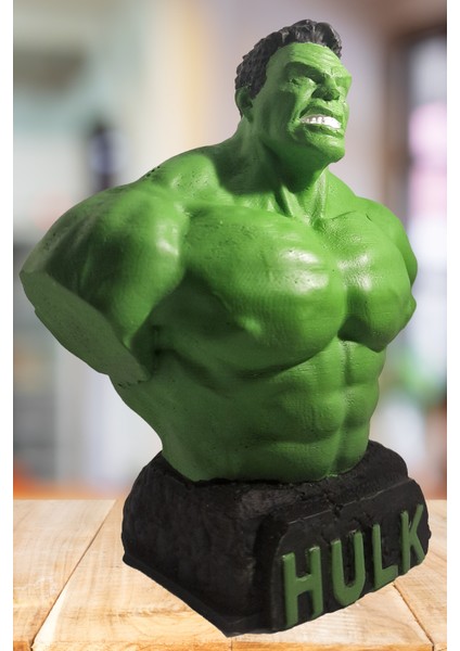 Hulk Beton Büst/ Figür- Marvel Comics 12 Cm Boyunda(Paketi Ile Beraber)