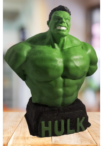 Hulk Beton Büst/ Figür- Marvel Comics 12 Cm Boyunda(Paketi Ile Beraber)