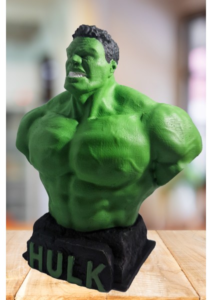 Hulk Beton Büst/ Figür- Marvel Comics 12 Cm Boyunda(Paketi Ile Beraber)